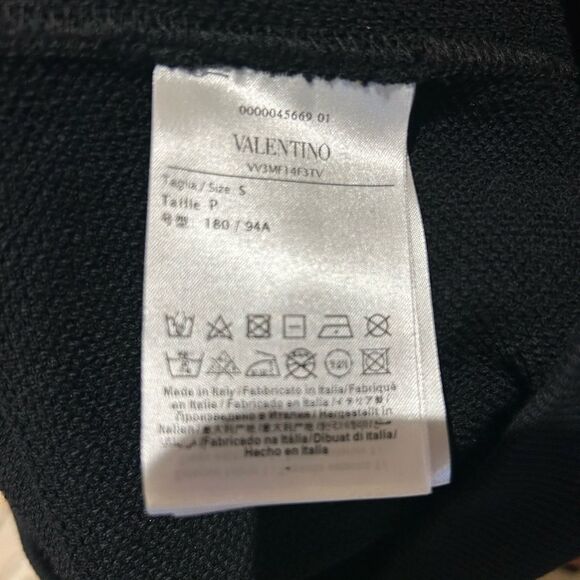 Men’s Valentino logo pullover hoodie size small fits like medium made in Italy - Picture 7 of 8